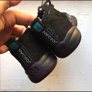 Baby Jordan’s  purple and blue